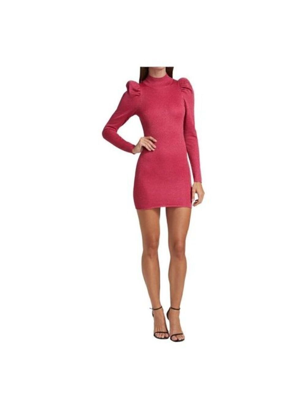 Alice + Olivia Issa Pink Puff Sleeve Minidress Size Medium NWT